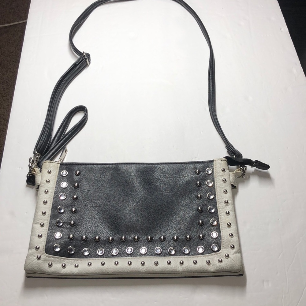 Black & White studded purse